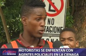 Motoristas de la ciénaga se enfrentan con  policías por abusos