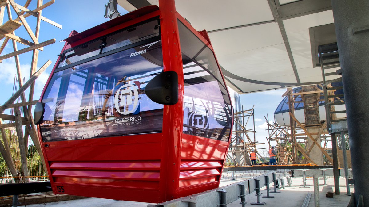 Está montada la cabina 1 del Teleférico Santo Domingo