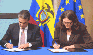 Ecuador y Unión Europea suscriben acuerdo de comercio 