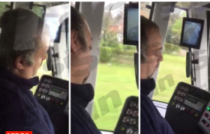 Suspenden a conductor de tranvía de Londres por video que lo muestra durmiendo 