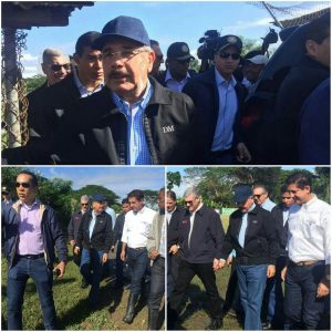 Presidente Danilo Medina visita Villa Isabela y supervisa  daños 
