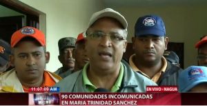 Al menos 90 comunidades incomunicadas en María Trinidad Sánchez