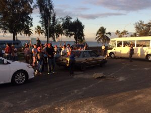 Reportan protestan en tramo de Las Américas 