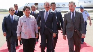 Presidente Danilo Medina llega a Nicaragua para asistir a reunión SICA