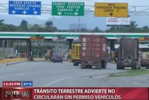 Tránsito Terrestre advierte no circularán sin permiso vehículos