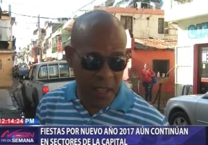 Residentes en diferentes sectores siguen celebración de Año Nuevo