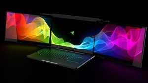 Crean portátil con 3 pantallas de altísima resolución especial para gamers 