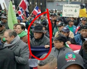 Percival Peña participó en marcha contra la impunidad en Nueva York