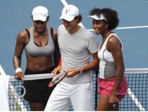 Federer, Serena y Venus Williams