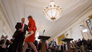 May y Trump coinciden en sanciones contra Rusia