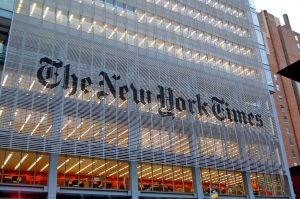 New York Times por emitir aviso de 