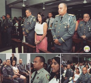 PN realiza boda colectiva de 18 agentes