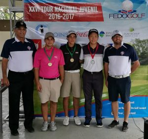 Betances y Sánchez dominan sexta parada del Tour Nacional Juvenil de FEDOGOLF
