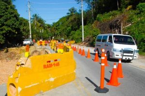 Exhortan conducir con prudencia por Boulevard Turístico Atlántico debido a trabajos 