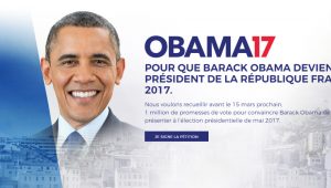 Piden a Obama que se presente a las elecciones en Francia