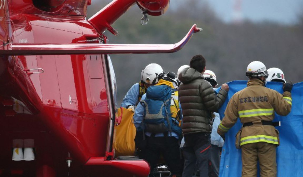 Nueve muertos al estrellarse un helicóptero en Japón