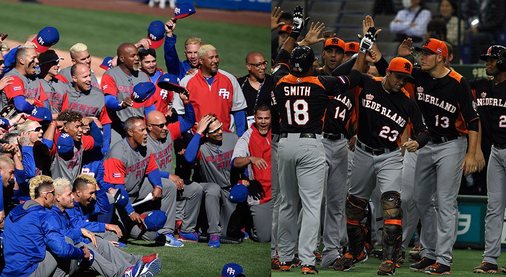 Puerto Rico y Holanda a disputar la primera semifinal del Clásico Mundial