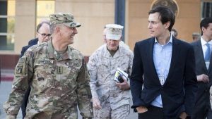 El yerno de Donald Trump visitó una base iraquí a 16 kilómetros de Mosul