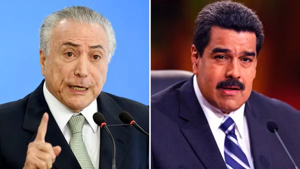 Nicolás Maduro tilda a Michel Temer de 