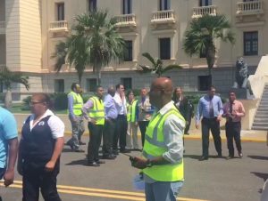 Evacuan Palacio Nacional como parte de simulacro