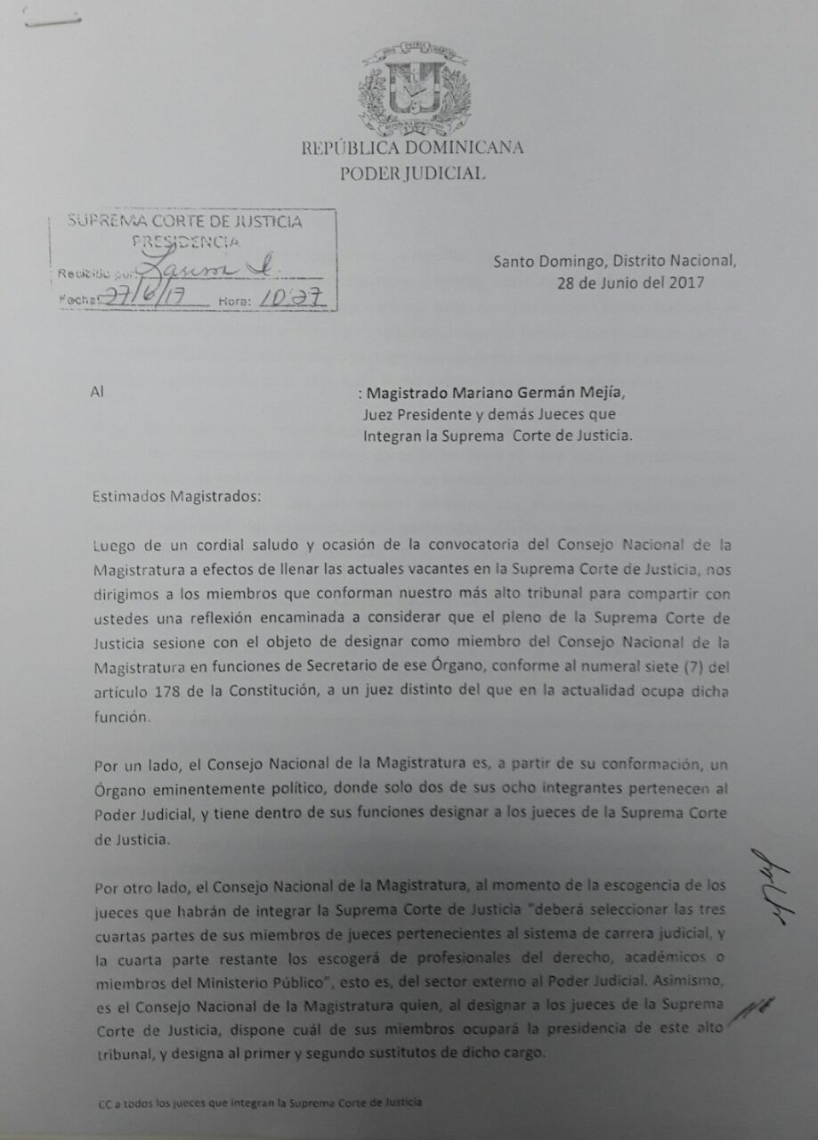 Jueces piden a SCJ sustituir secretario general CNM