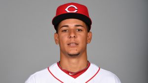 GOODYEAR, AZ - FEBRUARY 18:  Luis Castillo #58 of the Cincinnati Reds poses during Photo Day on Saturday, February 18, 2017 at Goodyear Ballpark in Goodyear, Arizona.  (Photo by Robert Binder/MLB Photos via Getty Images)