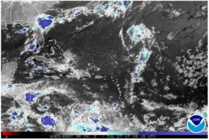 Pronostican aguaceros y tormentas eléctricas este jueves