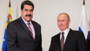 Los mandatarios Nicolás Maduro y Vladímir Putin