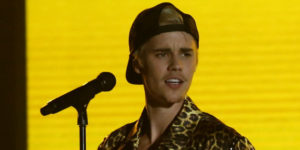 Justin Bieber performs 