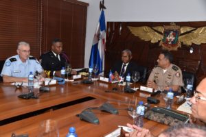 Reunidos ministro Defensa RD y jefes de MINUSTAH y Policía de Haití