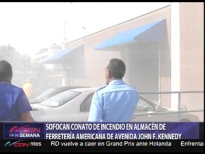 Incendio en Ferretería Americana