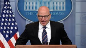 El asesor de seguridad nacional de la Casa Blanca, el teniente general H.R. McMaster, manifestó que el Gobierno de Estados Unidos no planea acciones militares contra Venezuela en 