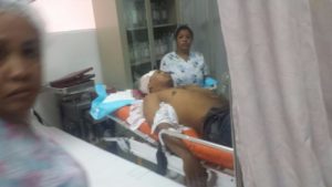 Balean raso en la cabeza dentro de cuartel PN en Las Terrenas