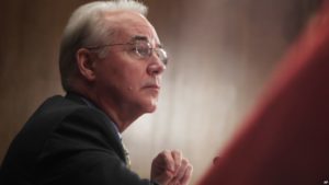 Health and Human Services Secretary Tom Price, testifies before a Senate Appropriations Subcommittee hearing on FY'18 budget on Capitol Hill in Washington, Thursday, June 15, 2017.    (AP Photo/Manuel Balce Ceneta)