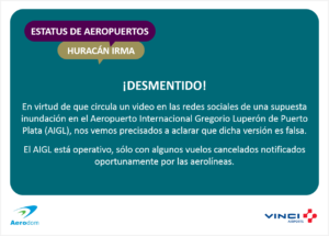 Aerodom aclara aeropuerto de Puerto Plata no tiene problemas