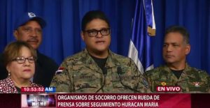 COE mantiene mayor parte del país en alerta roja por huracán María