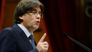 La comparecencia de Carles Puigdemont desde Bruselas se esperaba desde que este lunes trascendiera por sorpresa la noticia de su presencia en la capital belga