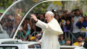 Así fue la llegada del papa Francisco a Chile