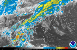 ONAMET prevé lluvias dispersas para este miércoles debido a vaguada