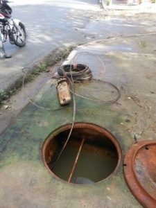 Inapa inicia trabajos de reparación alcantarillado sanitario pluvial reportado por CDN