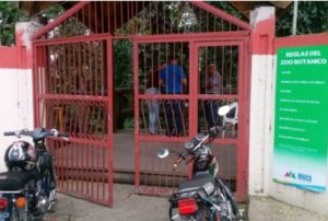 Roban dos monos del zoológico de Moca