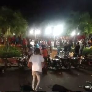 Trifulca en cierre de carnaval Las Guáranas queda captada en video