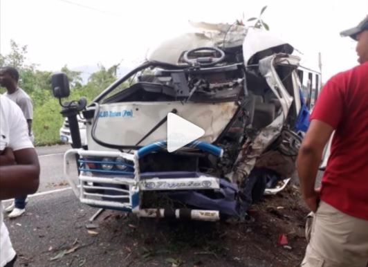 Varios heridos por accidente de autobús en autopista Duarte