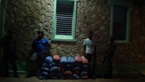 Apresan dos hombres con contrabando de más de 600 libras de ajo en Bánica de Elías Piña