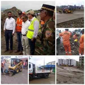 MOPC interviene sectores de La Vega afectados por crecida río Camú
