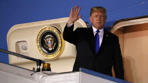 Donald Trump llega a Singapur para la histórica cumbre con Kim Jong-un