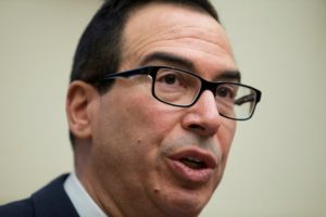 MRX05. WASHINGTON (ESTADOS UNIDOS), 06/02/2018.- El secretario del Tesoro, Steven Mnuchin, comparece ante el Comité de la Cámara de Representantes de Servicios Financieros sobre 