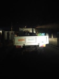 MOPC realiza fumigación nocturna contra malaria en Villa Verde y siete barrios de Manoguayabo
