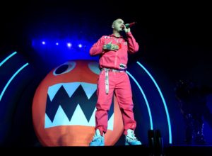 Colombian singer J Balvin performs during his concert at The Forum in Los Angeles, United States, 22 September 2018. EFE/ARMANDO ARORIZO