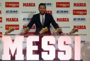 GALA ENTREGA DE LA BOTA DE ORO A LEO MESSI TEMPORADA 17/18 MESSI
